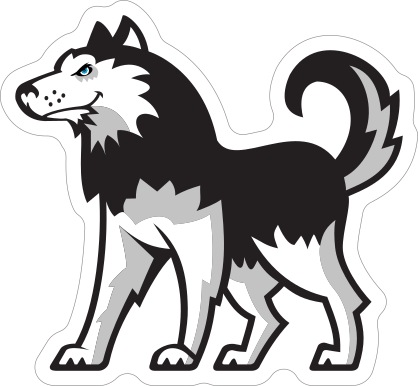 Husky Mascot Sticker