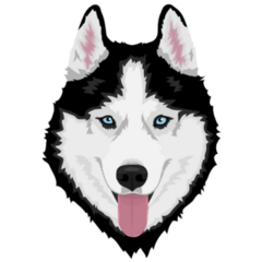Husky Sticker