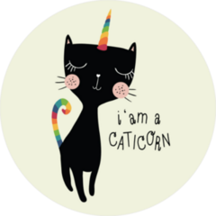 I Am A Caticorn Cat Sticker