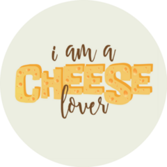 I Am A Cheese Lover Sticker