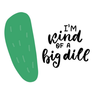 I Am A Kind Of Big Dill Pickle Vegetarian Sticker