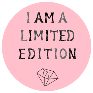 I Am A Limited Edition Lettering Sticker