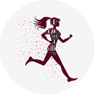 I Can And I Will Girl Runner Sticker