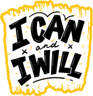 I Can and I Will Inspirational Sticker