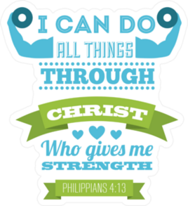 I Can Do All Things Christian Poster Sticker