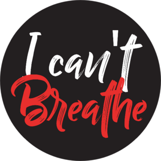 I Cant Breathe, Black Lives Matter Circle Sticker
