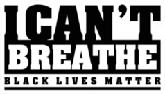 I Cant Breathe, Black Lives Matter Text Sticker