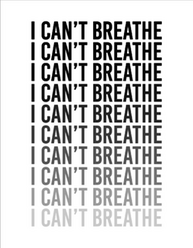 I Cant Breathe Typography Sticker