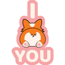 I Corgi Butt You Sticker