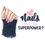 I Do Nails, Whats Your Superpower? Fashion Illustration Sticker
