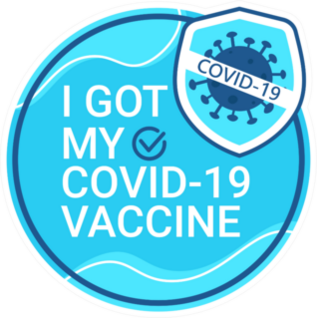I Got My Covid Vaccine Germ Icon Sticker