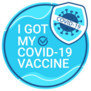 I Got My Covid Vaccine Germ Icon Sticker