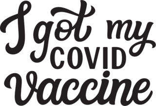 I Got My Covid Vaccine Transfer Sticker