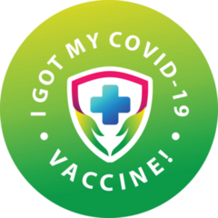 I Got My Vaccine Shield Sticker