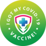 I Got My Vaccine Shield Sticker