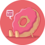 I Have A Hole Inside Donut Sticker