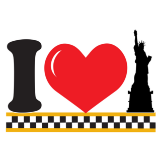 I Heart Statue Of Liberty New York Sticker