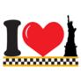 I Heart Statue Of Liberty New York Sticker