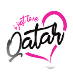 I Just Love Qatar Lettering Sticker