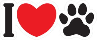 I Love Animals Sticker