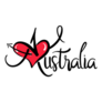 I Love Australia Heart Sticker