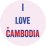 I Love Cambodia Sticker