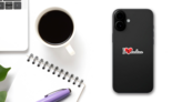 I Love Chihuahua Sticker on a Phone (New) example