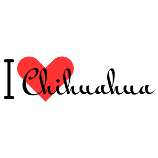 I Love Chihuahua Sticker