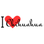 I Love Chihuahua Sticker