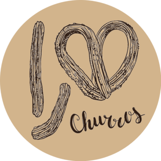 I Love Churros Sticker