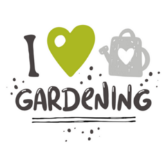 I Love Gardening Cute Lettering Quote Sticker