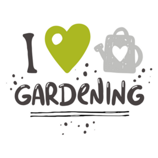 I Love Gardening Cute Lettering Quote Sticker
