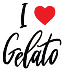 I Love Gelato Sticker