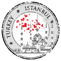 I Love Istanbul Turkey Circle Sticker