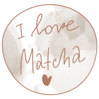 I Love Matcha Circle Sticker