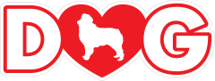 I Love My Australian Shepherd With Heart For Letter O Sticker