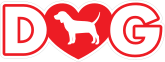 I Love My Beagle With Heart For Letter O Sticker