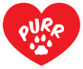 I Love My Cat Heart With Purr And Paw Sticker