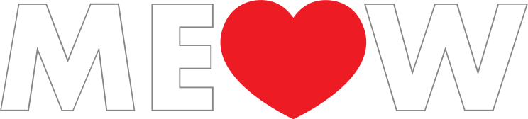 I Love My Cat Meow With Heart For Letter O Sticker