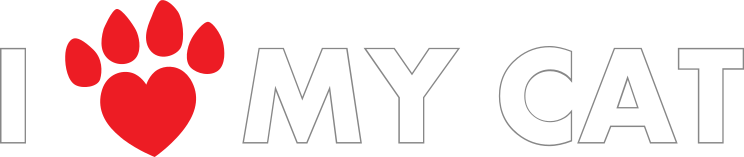 I Love My Cat With Heart Shaped Paw Sticker