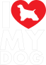 I Love My Cocker Spaniel Text With Heart Sticker