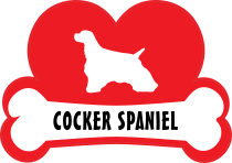 I Love My Cocker Spaniel With Dog Bone And Heart Sticker