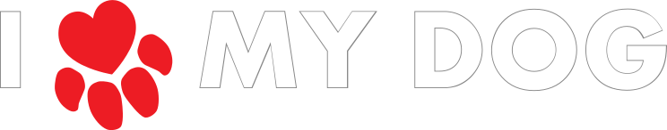 I Love My Dog With Heart Shaped Paw Sticker