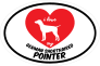 I Love My German Shorthaired Pointer Oval Sticker