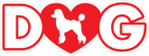I Love My Poodle With Heart For Letter O Sticker