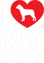 I Love My Rottweiler Text With Heart Sticker