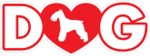 I Love My Schnauzer With Heart For Letter O Sticker