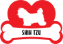 I Love My Shih Tzu With Dog Bone And Heart Sticker