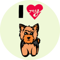 I Love My Yorkshire Sticker