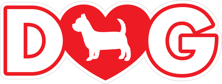 I Love My Yorkshire Terrier With Heart For Letter O Sticker